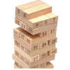 Dropship Plastic 48 Pcs 3 Dice Challenging Wooden Blocks Board Games (Wood Color)