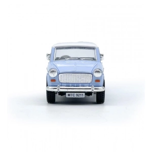 Generic Plastic Old Model Fiat Openable Doors Pull Back Action Collectible Car (Sky blue)