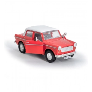 Generic Plastic Toy Model Fiat Openable Doors Pull Back Action Collectible Car (Red)