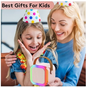 Generic Plastic Speaker With 1 Wireless Microphones  (Multicolor)