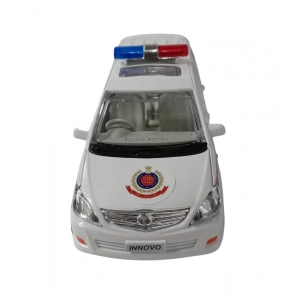 Generic Plastic Innova Crysta Pull Back Police Car For Kids  (White)