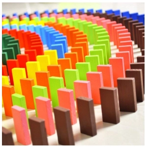 Generic Plastic Educational Puzzle Game Play Toy Domino Racing (Assorted)