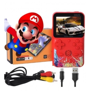 Generic Plastic Video Game For Kids Console 500 In1 Classic Games (Red)
