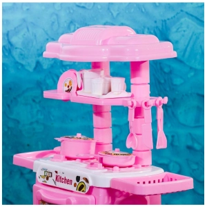 Generic Plastic Kitchen Set For Girl And Boys 32 Pieces Little Chef Cooking Pretend Play Set Toy (Pink)