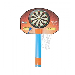 Generic Plastic Basketball For Kids 2 In1 Set With Adjustable Stand (Multicolor)