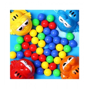 Generic Plastic Frog Eat Beans Game4 Players (Multicolor)