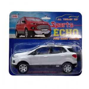 Generic Plastic Sports Echo Toy Car (White)