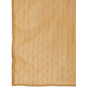 Generic Women's Linen Line Saree With Unstitched Blouse (Beige, 5-6 Mtrs)