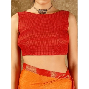 Generic Women's Vichitra Swiroshki Butta Saree With Unstitched Blouse (Yellow, 5-6 Mtrs)