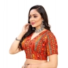 Women's Cotton Blend Plain Readymade Blouse (Red, Size: Free Size) Women's Cotton Blend Plain Readymade Blouse (Red, Size: Free Size)