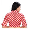 Women's Cotton Blend Checks Readymade Blouse (Red, Size: Free Size) Women's Cotton Blend Checks Readymade Blouse (Red, Size: Free Size)
