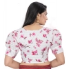 Women's Cotton Blend Floral Readymade Blouse (Pink, Size: Free Size) Women's Cotton Blend Floral Readymade Blouse (Pink, Size: Free Size)