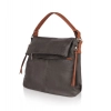 Women's Faux Leather Solid Sling Bag (Green)