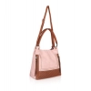 Women's Faux Leather Printed Tote Bag (Pink) Women's Faux Leather Printed Tote Bag (Pink)