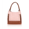 Women's Faux Leather Printed Tote Bag (Pink) Women's Faux Leather Printed Tote Bag (Pink)