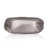 Women's Faux Leather Textured Handbag (Silver Grey)