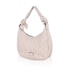 Women's Faux Leather Textured Handbag (Beige White) Women's Faux Leather Textured Handbag (Beige White)