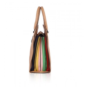 Generic Women's Faux Leather Printed Adjustable Long Belt Handbag (Brown)