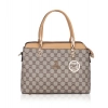 Women's Faux Leather Printed Handbag (Camel)