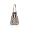Women's Faux Leather Printed Handbag (Beige)