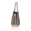 Women's Faux Leather Printed Handbag (Beige)