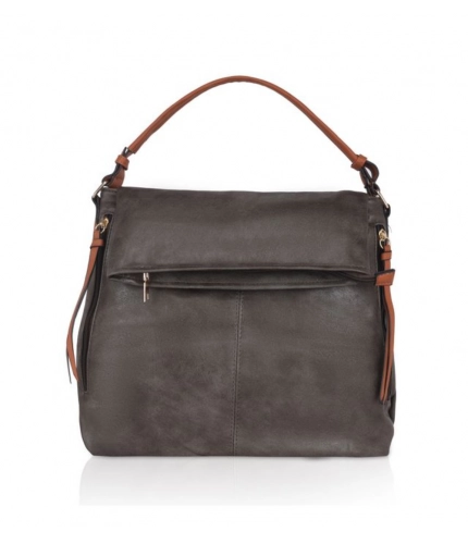 Women's Faux Leather Solid Sling Bag (Green)