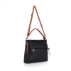 Women's Faux Leather Solid Sling Bag (Black) Women's Faux Leather Solid Sling Bag (Black)