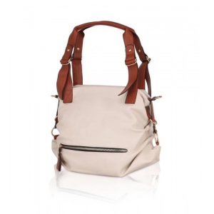Generic Women's Faux Leather Solid Tote Bag (White)