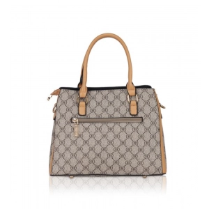 Generic Women's Faux Leather Printed Handbag (Camel)
