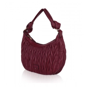 Generic Women's Faux Leather Textured Handbag (Red)