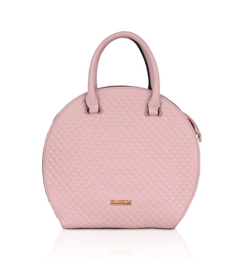 Women's Faux Leather Printed Adjustable Long Belt Handbag (Pink)