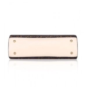 Generic Women's Faux Leather Printed Handbag (Beige)