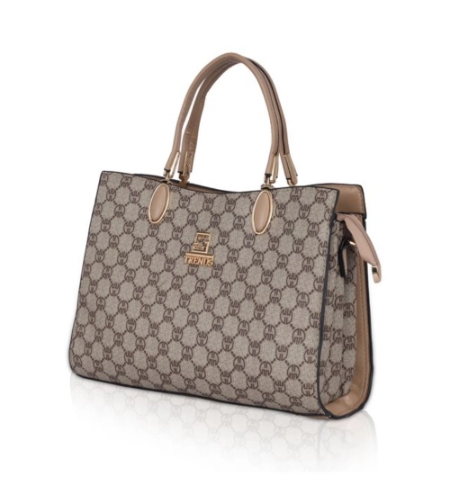 Women's Faux Leather Printed Handbag (Hilver)