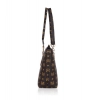 Women's Faux Leather Printed Tote Bag (Brown) Women's Faux Leather Printed Tote Bag (Brown)
