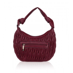 Generic Women's Faux Leather Textured Handbag (Red)