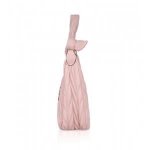 Generic Women's Faux Leather Textured Handbag (Pink)