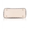 Women's Faux Leather Printed Handbag (Beige)