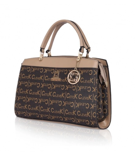 Women's Faux Leather Printed Handbag (Hilver)
