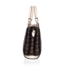 Women's Faux Leather Printed Handbag (Beige)