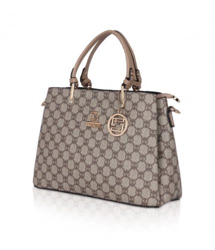 Women's Faux Leather Printed Handbag (Hilver)