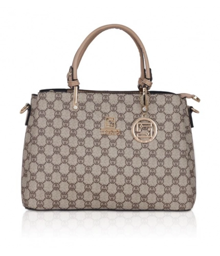 Women's Faux Leather Printed Handbag (Hilver)