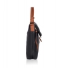 Women's Faux Leather Solid Sling Bag (Black) Women's Faux Leather Solid Sling Bag (Black)