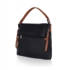 Women's Faux Leather Solid Sling Bag (Black) Women's Faux Leather Solid Sling Bag (Black)