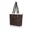Women's Faux Leather Printed Tote Bag (Brown) Women's Faux Leather Printed Tote Bag (Brown)