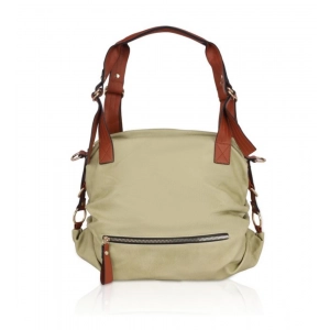 Generic Women's Faux Leather Solid Tote Bag (Green)