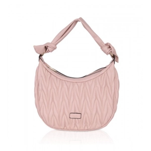 Generic Women's Faux Leather Textured Handbag (Pink)