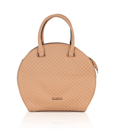 Women's Faux Leather Printed Adjustable Long Belt Handbag (Brown)