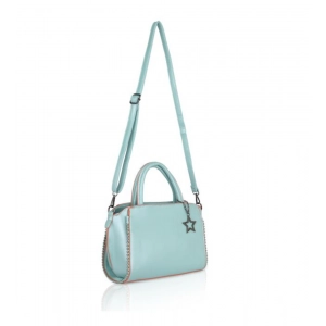Generic Women's Faux Leather Metal Beads Handbag (Green)
