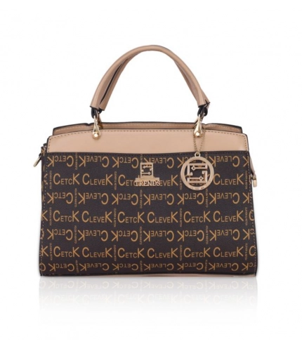 Women's Faux Leather Printed Handbag (Hilver)