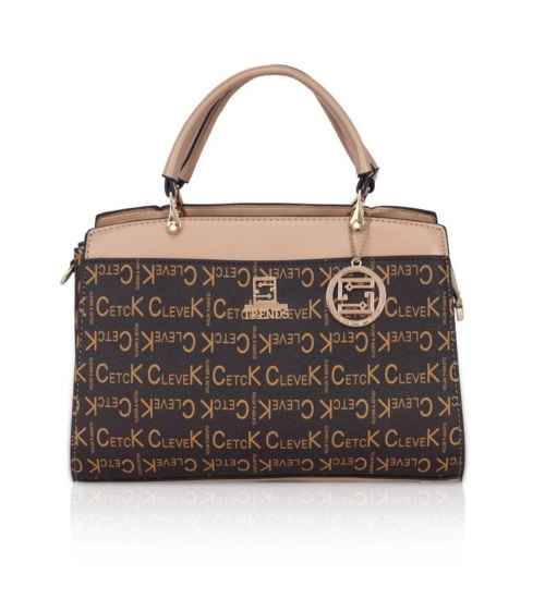 Women's Faux Leather Printed Handbag (Hilver)